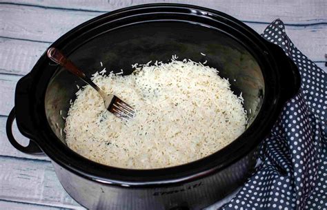Crock Pot Rice Recipe - Cooking Fluffy Basmati or Jasmine