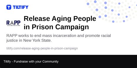 Tiltify - Release Aging People in Prison Campaign