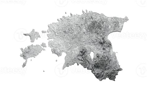 Estonia Map Flag Shaded relief Color Height map 3d illustration ...