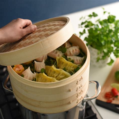 Bamboo Steamer 26cm / 10in | Steamers from ProCook