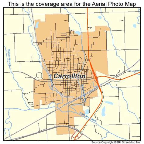 Aerial Photography Map of Carrollton, MO Missouri