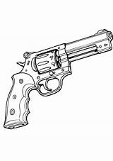 Pistol Coloring Pages sketch template