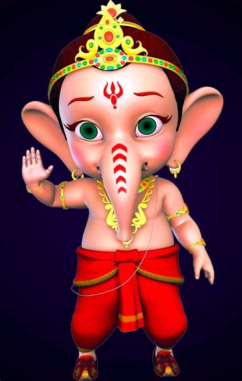 1920x1080px, 1080P free download | Bal Ganesh, cartoon, devotional, HD ...