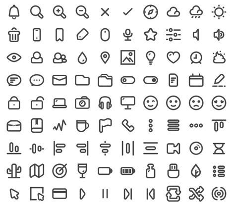 Free 90 Simple Line Icons (Multiple Formats) - TitanUI