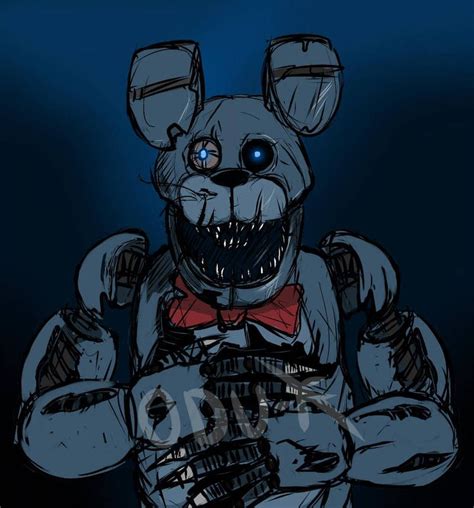 nightmare Bonnie by Odu4 | Fnaf drawings, Fnaf art, Fnaf