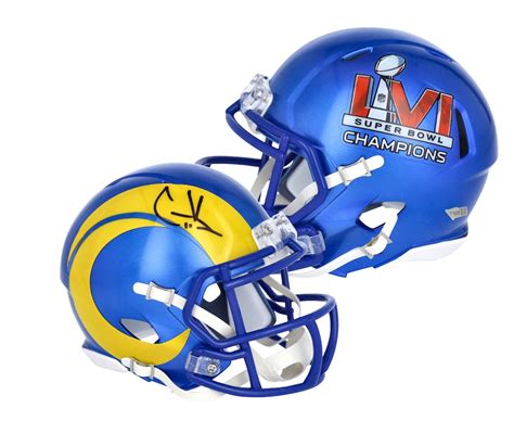 Cooper Kupp Signed Rams Super Bowl LVI Logo Speed Mini Helmet (Fanatics ...