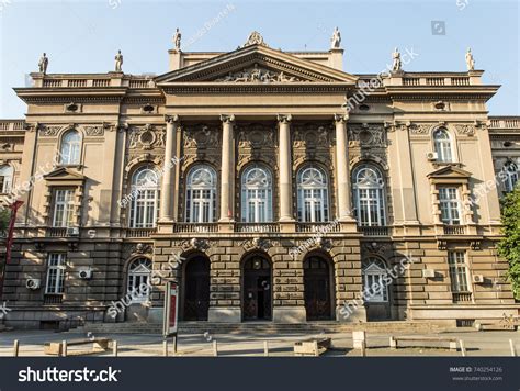 Facade University Belgrade Serbia Shows Wonderful Stock Photo (Edit Now) 740254126