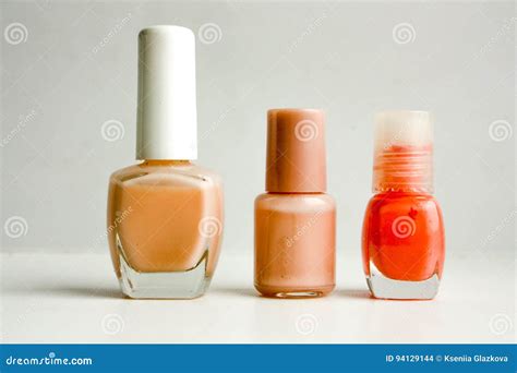 Varnish for Nails Different Color and Shape Stock Photo - Image of ...