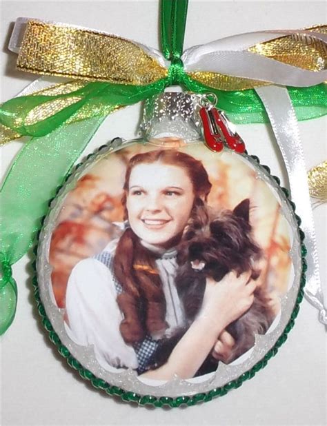 Wizard of Oz Dorothy inspired tribute Glass Christmas Ornament 2 | Glass christmas ornaments ...