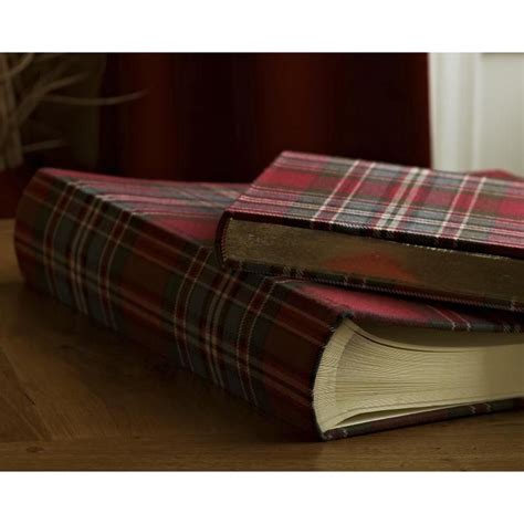 Tartan book covers | Tartan, Plaid, Living styles