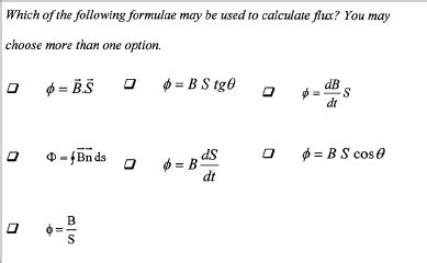 Question on the formulae relating to magnetic flux. Elements of correct ...