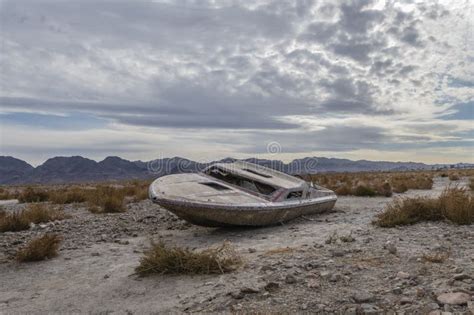 Ghost ship on Lake Mead stock photo. Image of boat, river - 273673862