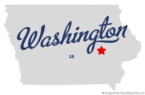 Map of Washington, Iowa County, IA, Iowa