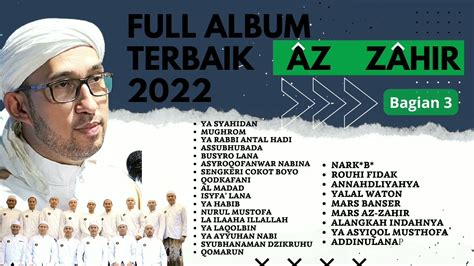 FULL ALBUM TERBARU DAN TERBAIK AZ ZAHIR (AUDIO HD) bagian 3 - YouTube