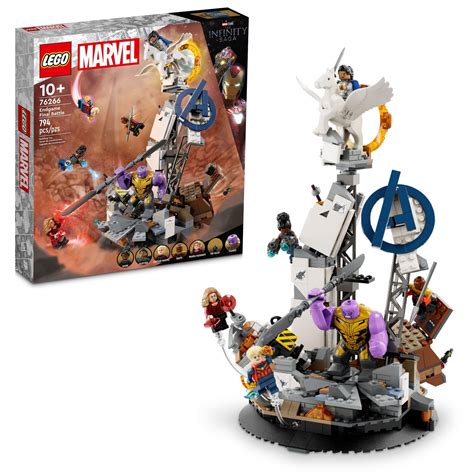 LEGO Marvel Endgame Final Battle, Avengers Model for Build and Display, Collectible Marvel ...