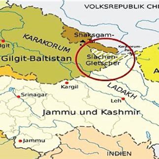 Map location of Siachen Glacier [3]. | Download Scientific Diagram