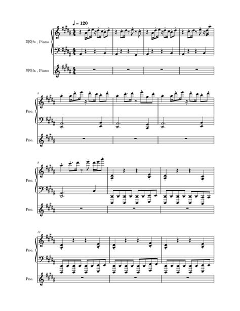 RAVE – Dxrk ダーク Rave Sheet music for Piano (Piano Duo) | Musescore.com