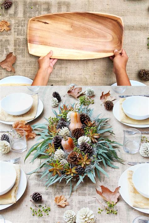 Beautiful DIY Thanksgiving Table Decoration For $1 (SO easy!) - A Piece ...