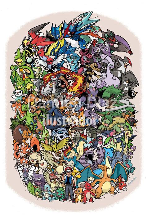 [ART] ALL ASH POKEMON, FULL VIEW! : r/pokemon