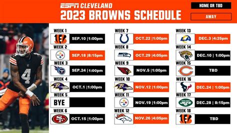 Cleveland Browns Schedule 2024 Printable - Minni Quintina