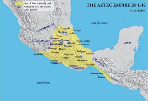 Map of the Aztec Empire in 1519 CE | Pearltrees