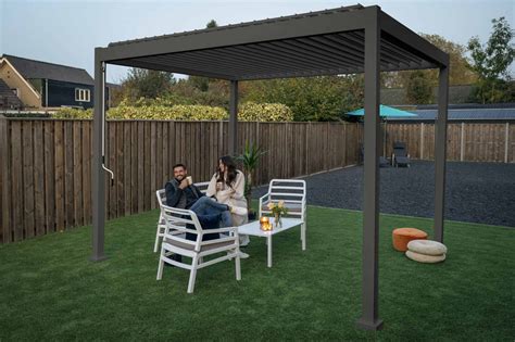 Rota Louvered Pergola with Roof 3 x 4m | Sun Lifestyle | Pergola, Dutch ...