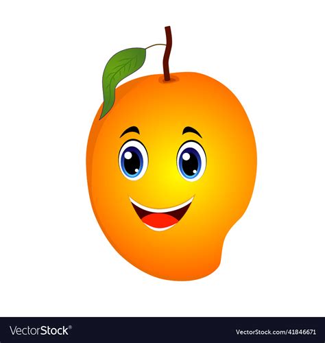 Cartoon mango fruit design Royalty Free Vector Image