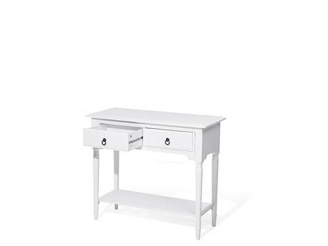 2 Drawer Console Table White LOWELL | Beliani.co.uk