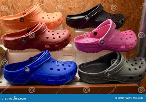 A Photo of 6 Colors of Women S Crocs Editorial Stock Photo - Image of ...