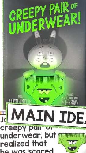 Creepy Underwear Book Companion Reading Comprehension Halloween Activities