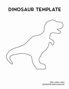 Free Dinosaur Template & Printable Stencil | Dinosaur template, Dinosaur printables, Templates ...