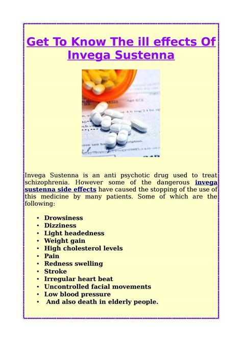 Get To Know The ill effects Of Invega Sustenna by Invokana Lawsuits - Issuu