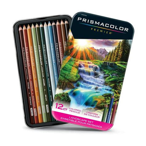 Prismacolor Premier Thick Core Colored Pencil Set, 12-Pencil Set, Landscape - Walmart.com ...