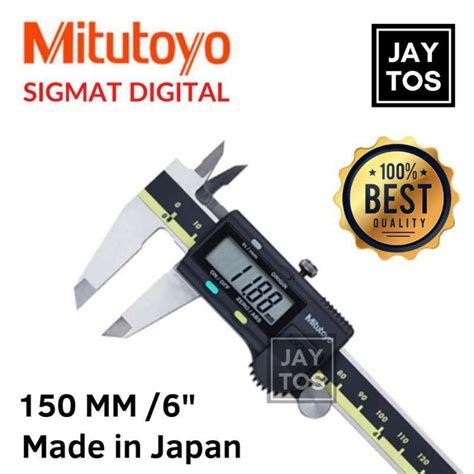 Jual MITUTOYO SIGMAT DIGITAL / JANGKA SORONG DIGITAL 6 150 MM Japan di Seller Jaytos - Kota ...