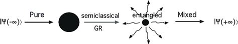 Black Hole evaporation within the semi-classical picture. | Download ...