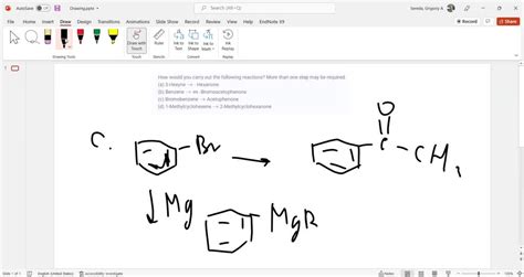 SOLVED: How would you carry out the following reactions? More than one ...