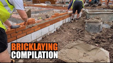 Watching Various Bricklayers at Work - YouTube