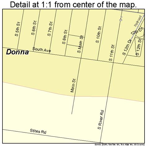 Donna Texas Street Map 4820884