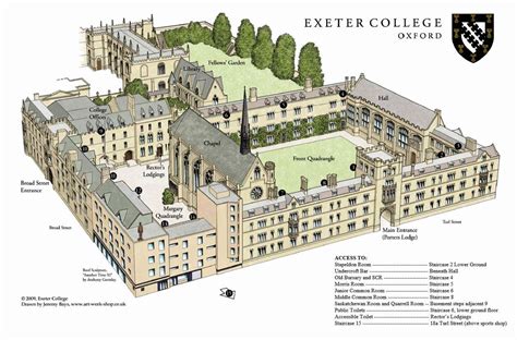 Exeter College Map 2017 - Exeter College