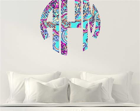 Monogram Wall Decal/monogram Wall Decal/vinyl Wall - Etsy