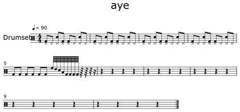 aye - Sheet music