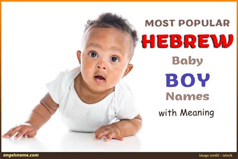 Most Popular Hebrew Baby Boy Names With Meaning | Angelsname.com