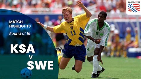 Saudi Arabia v Sweden | Round of 16 | 1994 FIFA World Cup USA ...