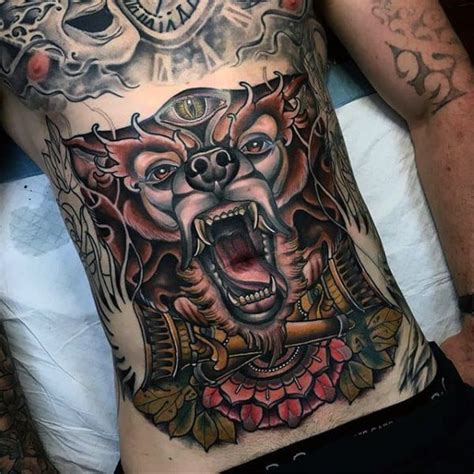 Top 100 Best Stomach Tattoos For Men - Masculine Ideas