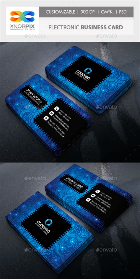 Electronic Business Card by -axnorpix | GraphicRiver