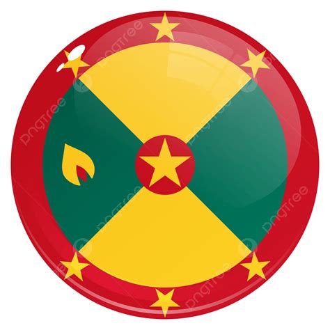 Countries Flags Clipart Transparent Background, Round Country Flag Grenada, Round, Country, Flag ...