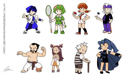 Gym Leaders Johto by pedropam on DeviantArt