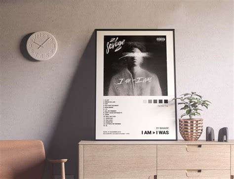 21 Savage - I Am > I Was Album Cover Poster | Architeg Prints