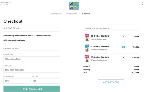 15+ Shopping Cart Template HTML and CSS(Free Code + Demo)