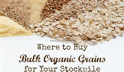 Where to Buy Bulk Organic Grains for Your Stockpile - The Prepper Dome